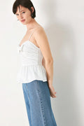 Sunset Bow White Top