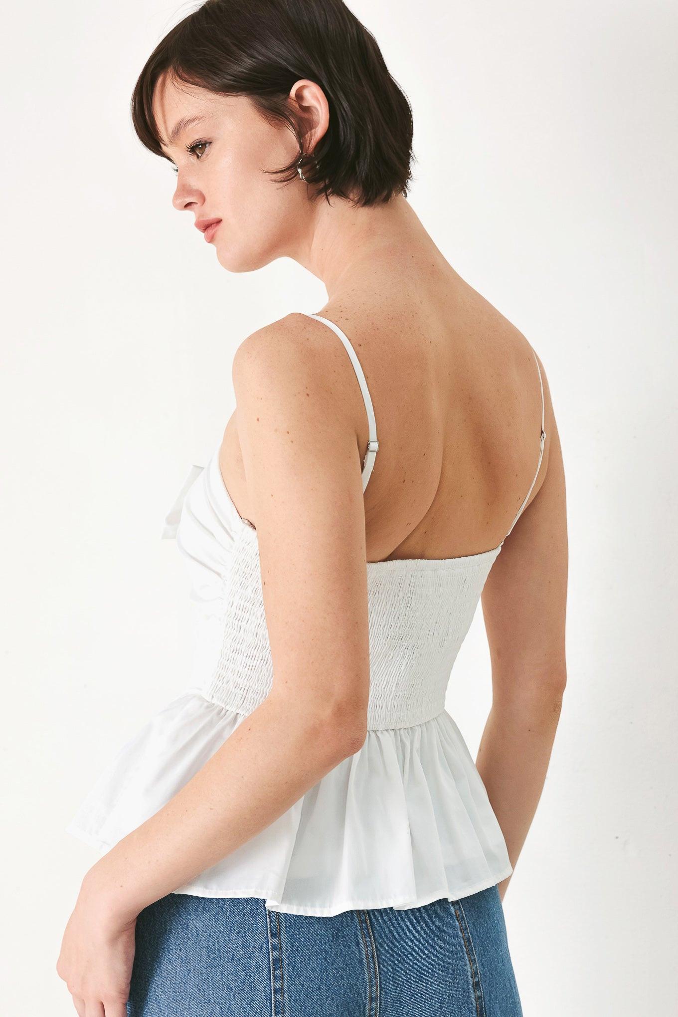 Sunset Bow White Top
