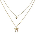 Butterfly Glow Two Layer Necklace
