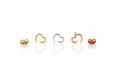 Seraphina Minimalist Heart Studs