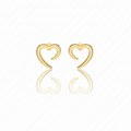 Seraphina Minimalist Heart Studs