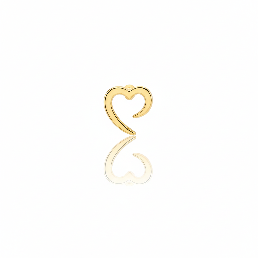 Seraphina Minimalist Heart Studs