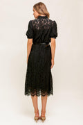Timid to Tenacious Lace Shirt Dress