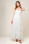 Wishing Well White Lace Maxi Dress