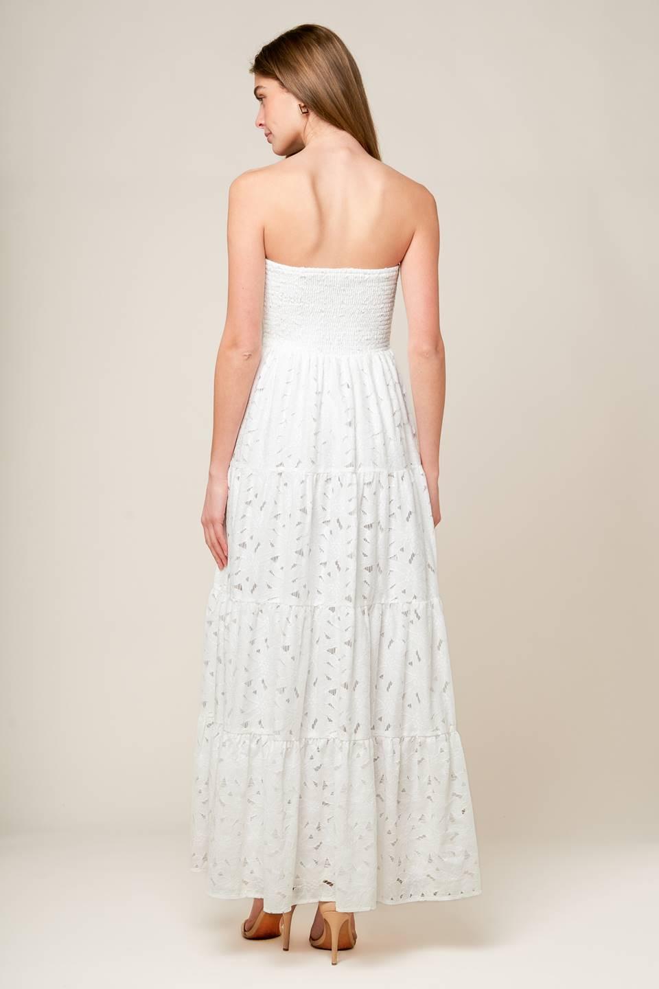 Wishing Well White Lace Maxi Dress