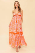 Romance Language Coral Maxi Dress