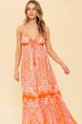 Romance Language Coral Maxi Dress