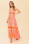 Romance Language Coral Maxi Dress