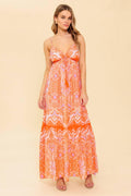 Romance Language Coral Maxi Dress