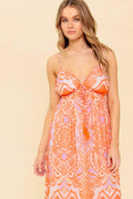 Romance Language Coral Maxi Dress