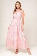 Gia Peony Pink Maxi Dress