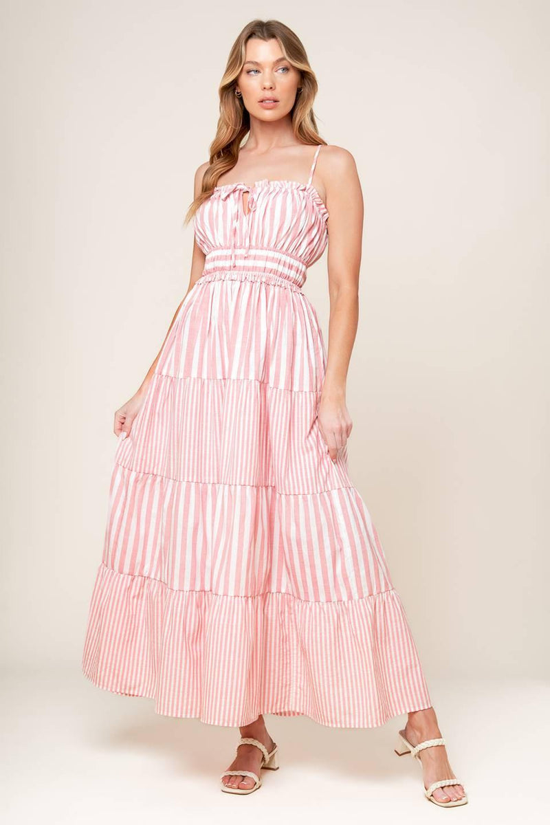 Gia Peony Pink Maxi Dress