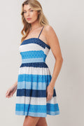 Shoreline Sweet Woven Eyelet Mini Dress