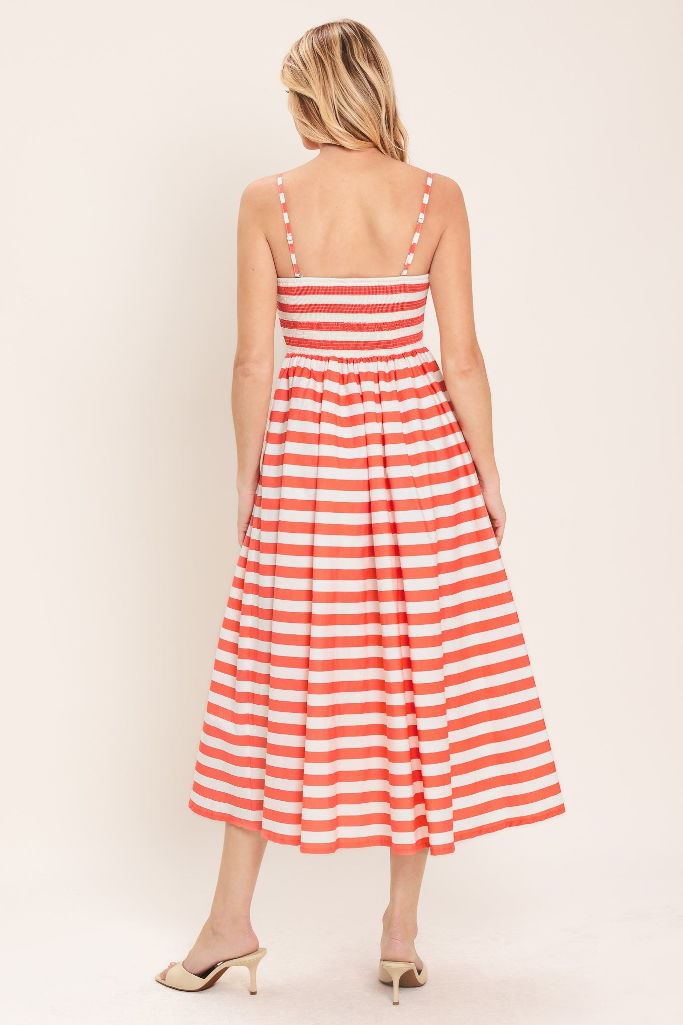 Boardwalk Stripe Midi Dress
