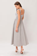 Sweet Stripe Midi Dress