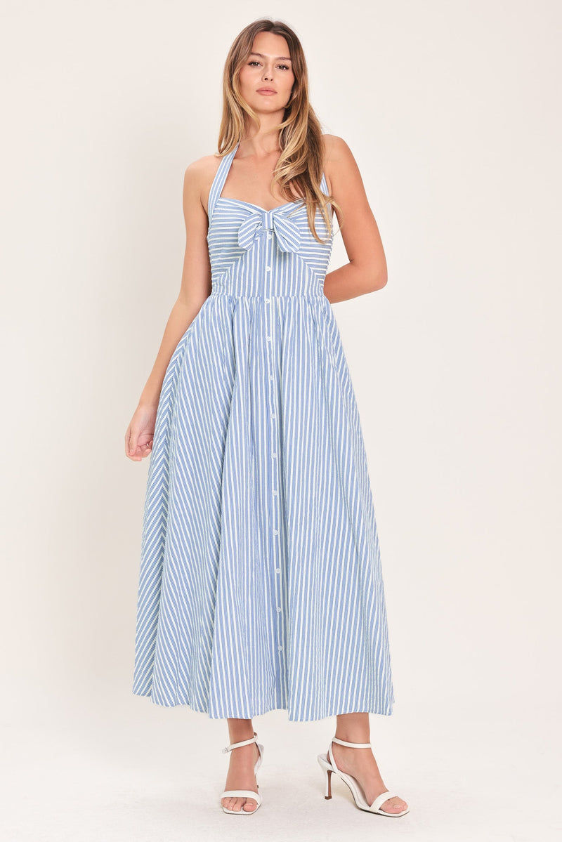 Fresh Day Stripe Midi Dress