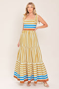 SUNNY CABANA WOVEN MAXI DRESS