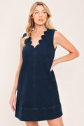 Sleeveless Denim Mini Dress