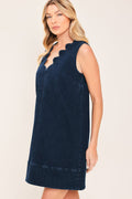 Sleeveless Denim Mini Dress