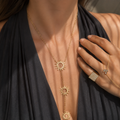 Solana Sunburst Lariat Necklace