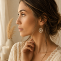 Elysian Mandala Drop Earrings