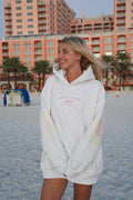 Sunkissedcoconut Quilted Pastel Embroidered Hoodie