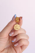 Sand Dollar Hoop Earrings
