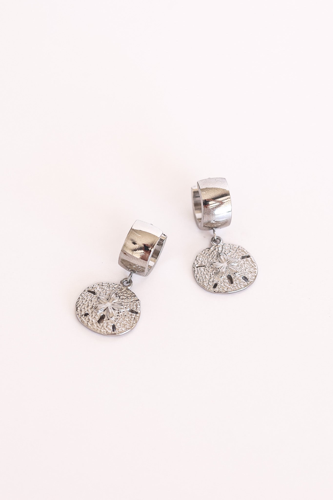 Sand Dollar Hoop Earrings