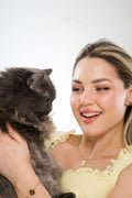 Golden Paw Stud Earrings