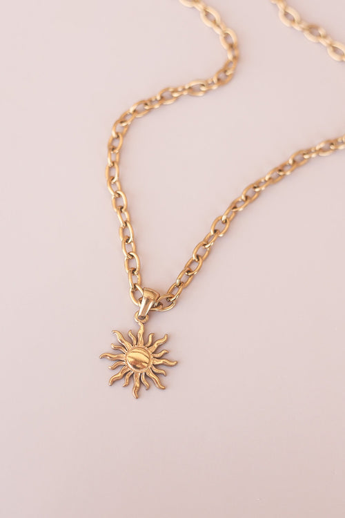 Celestial 18K Gold Plated Pendant Necklace