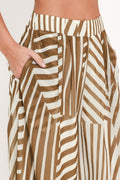 LATTE RIBBON RHAPSODY WOVEN WIDE LEG PANTS