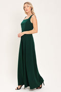 Hunter Green Wide Leg Jumpsuit