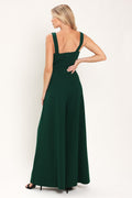 Hunter Green Wide Leg Jumpsuit