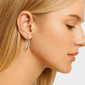 Isabella Eternal Drops Dainty Teardrop Dome Earrings
