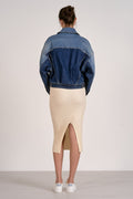 Gaia Cropped Oversized Denim Jacket