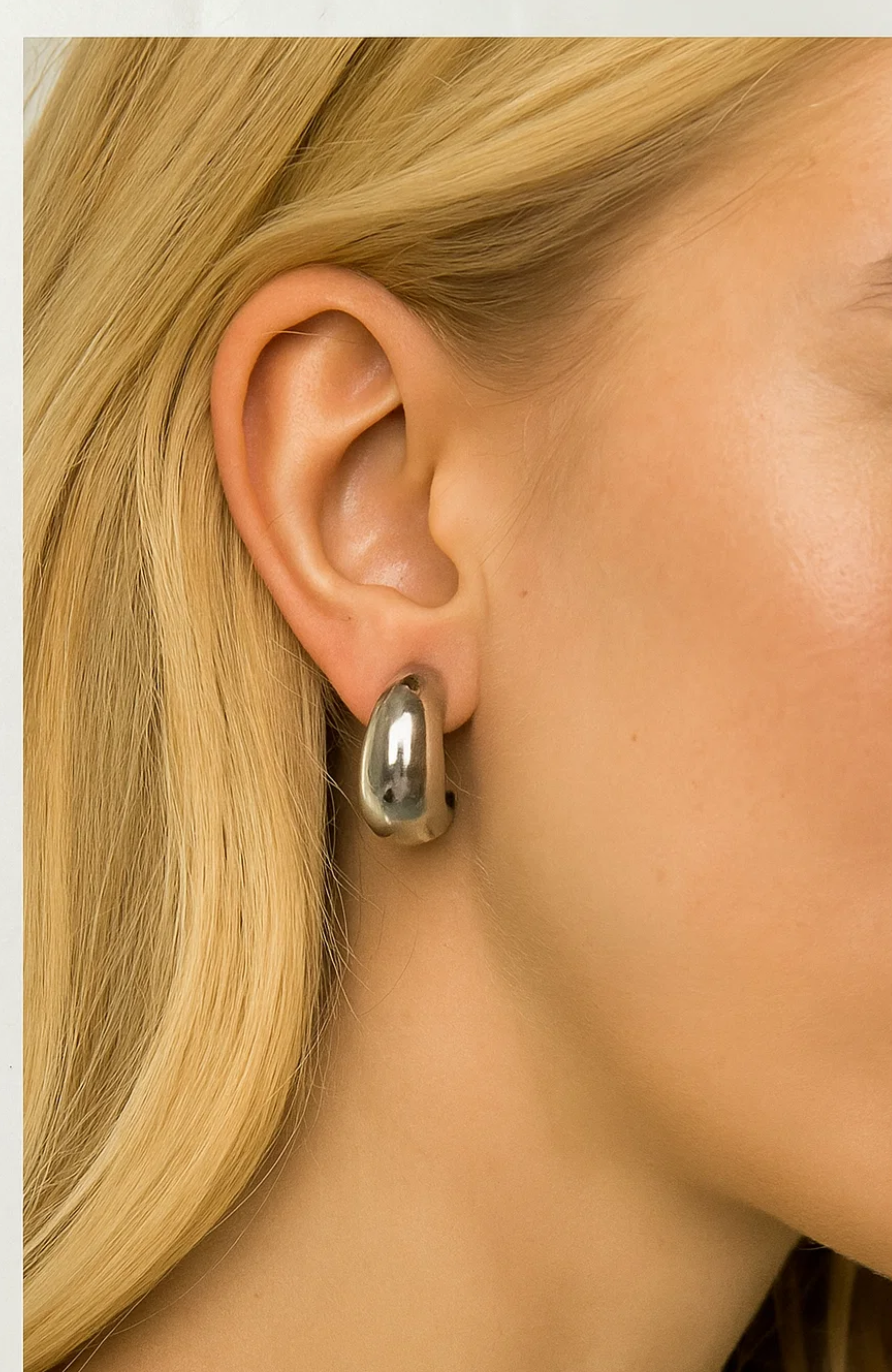 Golden Dome Huggie Earrings