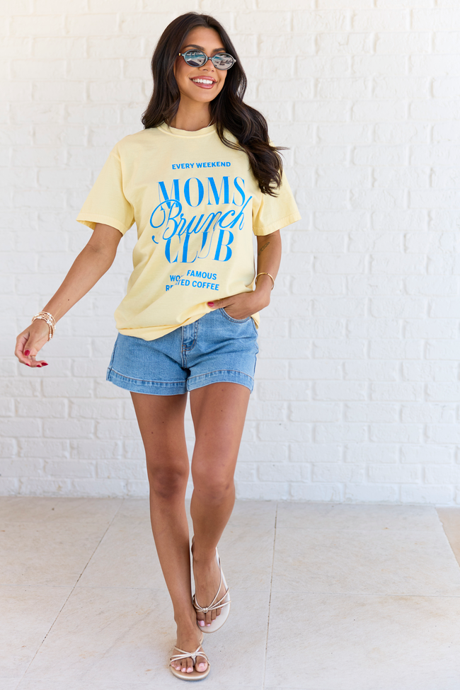 Moms Brunch Club Yellow Comfort Colors Graphic Tee