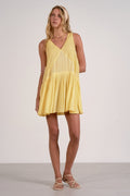 Rowan Vanilla Lace Tiered Mini Dress