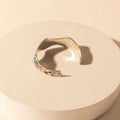 Myra Sedona Stone Cuff for Women with turquoise stones and engraved detail in premium style