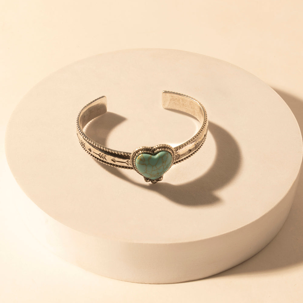 Myra Wildheart Stone Cuff Bracelet