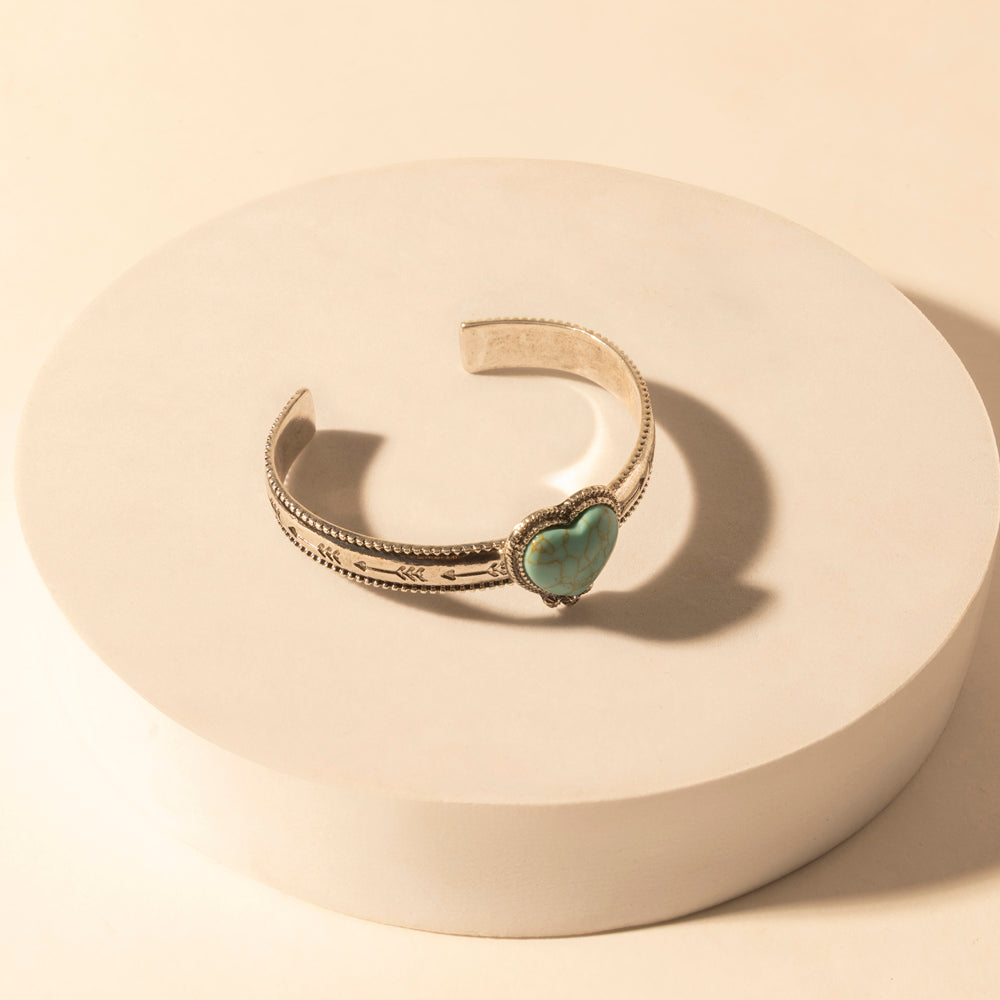 Myra Wildheart Stone Cuff Bracelet