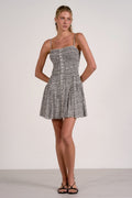 Zola Black Floral Mini Dress