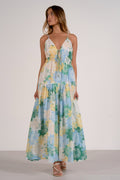 Camden Floral Tie-Front Maxi Dress