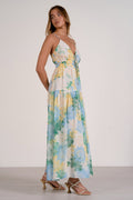 Camden Floral Tie-Front Maxi Dress