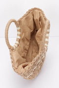 Faux Straw Tote Bag