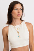 Boho Layered Seashell Charm Necklace