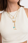 Boho Layered Seashell Charm Necklace