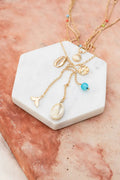 Boho Layered Seashell Charm Necklace