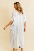 Boho Tribal Embroidered Longline Kimono