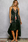 POL Tassel Tie Midi Dress